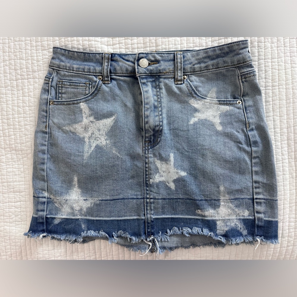 Star Jean mini skirt